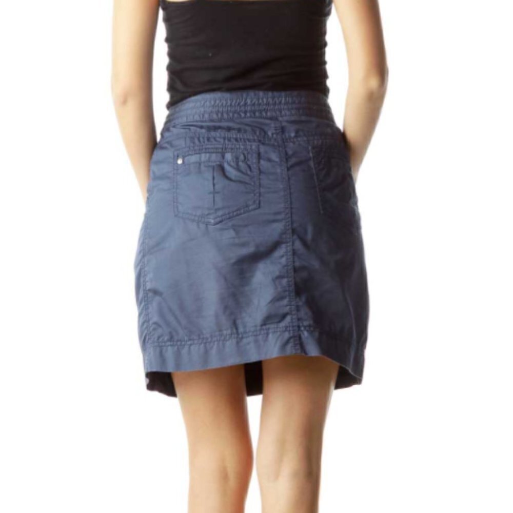 LOFT Blue Pocketed Mini Skirt - Picture 3 of 3